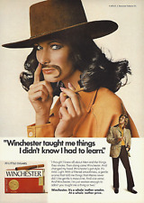 1974 Winchester Little Cigars Taught Me Things Smoking Woman vintage Print AD picture