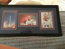 JAMES JIM LOVELL APOLLO 13 NASA ASTRONAUT SIGNED 4x6  framed awesome piece picture