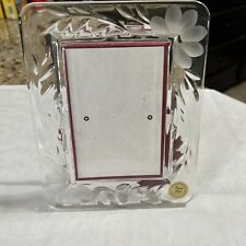 Princess House Heritage Collection Crystal Picture Frame  Floral picture