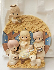 Precious Moments Nativity Scene One Collector Plate Heavens Gift Of Love A0447 picture
