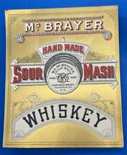 Pre-Prohibition W.H. McBrayer Hand Made Sour Mash Whiskey Cedar Brook Distillery picture