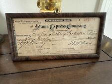 Antique Collectable Ephemera Framed Money Order- Adams Express Company Boston Ma picture