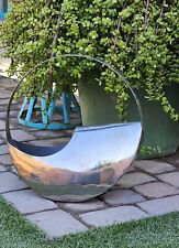 Post Modern Abstract Cleopatra Metal Vase Basket By Global Views 18