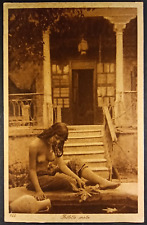 Lehnert & Landrock Fillette arabe nude original c1910-1920s postcard #222. picture