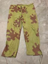 WWII SOVIET RUSSIAN AMEBA SPRING CAMO COMBAT FIELD OVER TROUSERS-SIZE 1, 30-36W picture