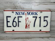 New York statue of Liberty license plate  #E6F 715 picture