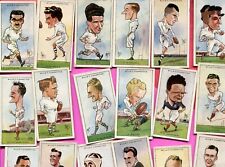 1929 W.D. & H.O. WILL'S CIGARETTES RUGBY INTERNATIONALS 25 TOBACCO CARD LOT picture