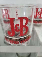 🌹HAWAII VTG 1970's J & B ON THE ROCKS ACRYLIC COCKTAIL LOWBALL SET OF 8 GVC🌹 picture