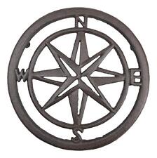 Rustic Cast Iron Polaris Northern Star Table Or Wall Trivet Symbol Of Good Luck picture