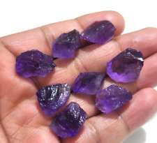 Stunning Purple Amethyst Rough 8 Pcs 18-20 mm Size Loose Gemstone For Jewelry picture