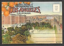 Old Folder Postcard - Wonderful Los Angeles, California  picture