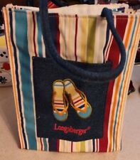 Longaberger Sunny Day Tote Bag Sandals Embroidered picture