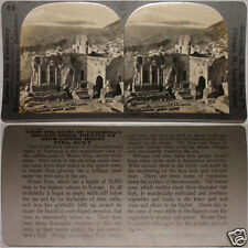 Keystone Stereoview Ancient Greek Theater, Sicily From 600/1200 Card Set #538 T1 picture