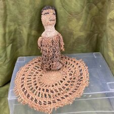 Vintage Guza Woven Baobab Fiber Art African Folk 8” Doll picture