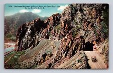 Postcard Canyon City CO Colorado D&RGRR Boulevard Entrance Royal Gorge Car picture