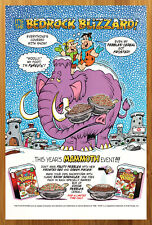 1998 Post Fruity & Cocoa Pebbles Cereal Vintage Print Ad/Poster Flintstones Art  picture