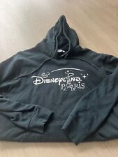 Disneyland Paris Black White Silver Eiffel Tower Hoodie Size Large Parks Mickey picture