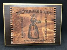 Vintage Walter Baker & Co. Wood Display Board picture