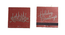 Vintage Matchbooks Holiday Greetings Unstruck picture