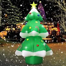Fanshunlite 9FT Lighted Inflatable Christmas Tree with Led Multi Color Rotating picture