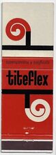 Titeflex Springfield 4 Mass. Date 1952-60 FS Empty Matchbook Cover picture