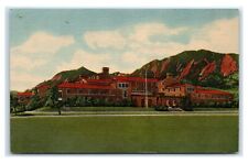 Postcard Men's Residence Halls, University of CO, Boulder linen S17 picture