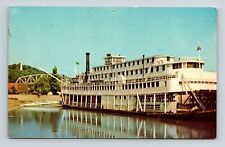 Stern-Wheeler Mississippi River Steamboat Gordon C Greene Postcard UNP VTG picture