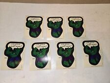 7 Vintage 1974 1975 Hulk-1 Topps Marvel Comic Book Heroes Trading Card Stickers picture