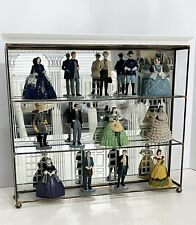 1990 Franklin Mint “Gone With the Wind” Collector 13 Figurine Set w/ Glass Tara picture