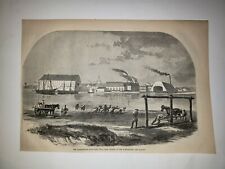 Washington D.C. Navy Yard Shad Fishers 1861 Civil War Sketch Print picture