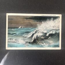 Storm on the Atlantic Ocean - Louis Kaufman & Sons. Mailed 1928 picture