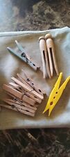 VINTAGE CLOTHESPIN BAG AND OVER 100 PINS    -   MAESTRO -  PENLEY STYLE  - MORE picture