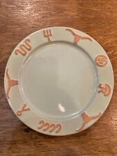 Frankoma plate 7.75” inch diameter livestock brands cattle western ranch pottery picture