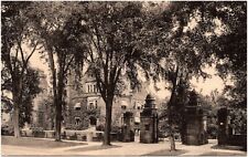 Mary Lyon Hall & Gate Mount Holyoke College South Hadley Massachusetts Postcard picture