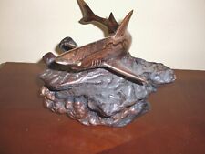 STUNNING~COLLECTIBLES HANDCRAFTED DECORATIVE ART DRIFTWOOD WITH SHARK 7