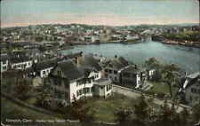 Norwich Connecticut CT Birdseye View Harbor c1910s Postcard picture
