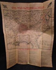 Civil War Battlefields Map 1861-1865 HDC Repro Parchment picture