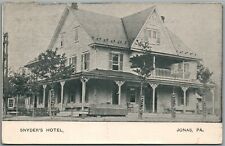 JONAS PA SNYDER'S HOTEL ANTIQUE POSTCARD picture