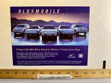 Vintage 2001 Oldsmobile The Smart Buyer's Choice Protection Plan Brochure picture