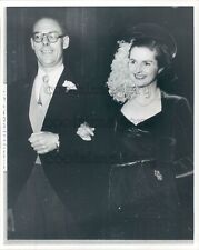 Press Photo Denis & Margaret Thatcher of Britain in Younger Days picture