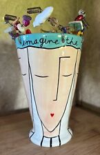 Sandra Magsamen For Silvestri Head Vase “ Imagine the Possibilities “ Charms picture