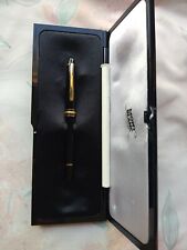GENUINE MONTBLANC MEISTER STUCK BLACK RESIN ROLLER BALL PEN MADE IN GERMANY  picture