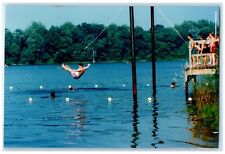 c1960 Jump To Lake Camp Chief Little Turtle Pleasant Lake Indiana IN Postcard picture