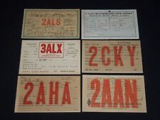 1924-1925 RADIO CALL CARDS LOT OF 6 - K 569 picture