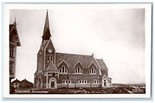 c1940's St. Johannes Church Stavanger Norway Vintage RPPC Photo Postcard picture