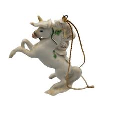 Vintage 1988 Hallmark Christmas Ornament Unicorn Figurine Porcelain picture