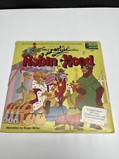 Rare 1973 Disneyland Records Robin Hood Story Book #3810 Disney Vinyl album LP picture
