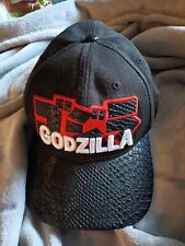 Godzilla Bioworld Hat Textured Godzilla Image 1984 Used Toho Rare Htf picture