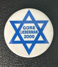 Al Gore  & Joe Lieberman Presidential Campaign  Button 2000 Democrat picture