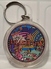 Vintage Atlantic City JACK POT Moving Dice Keychain ~ Host Int ~ Fast Shipping picture